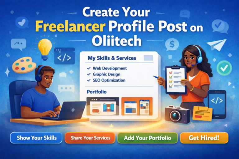 How to Create Your Freelancer Profile Post on Olii.