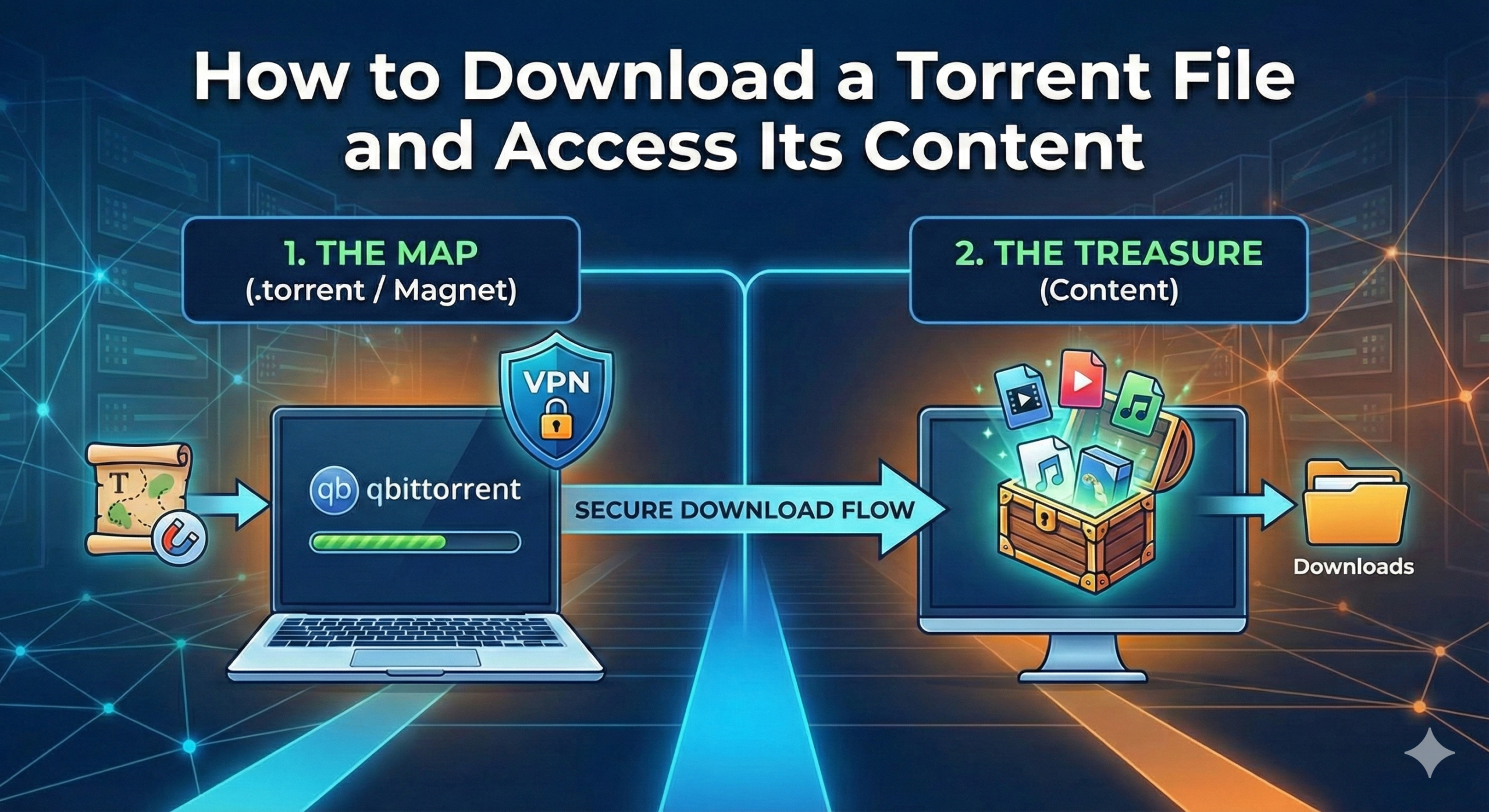 How to Download a Torrent File and Access Its Content.