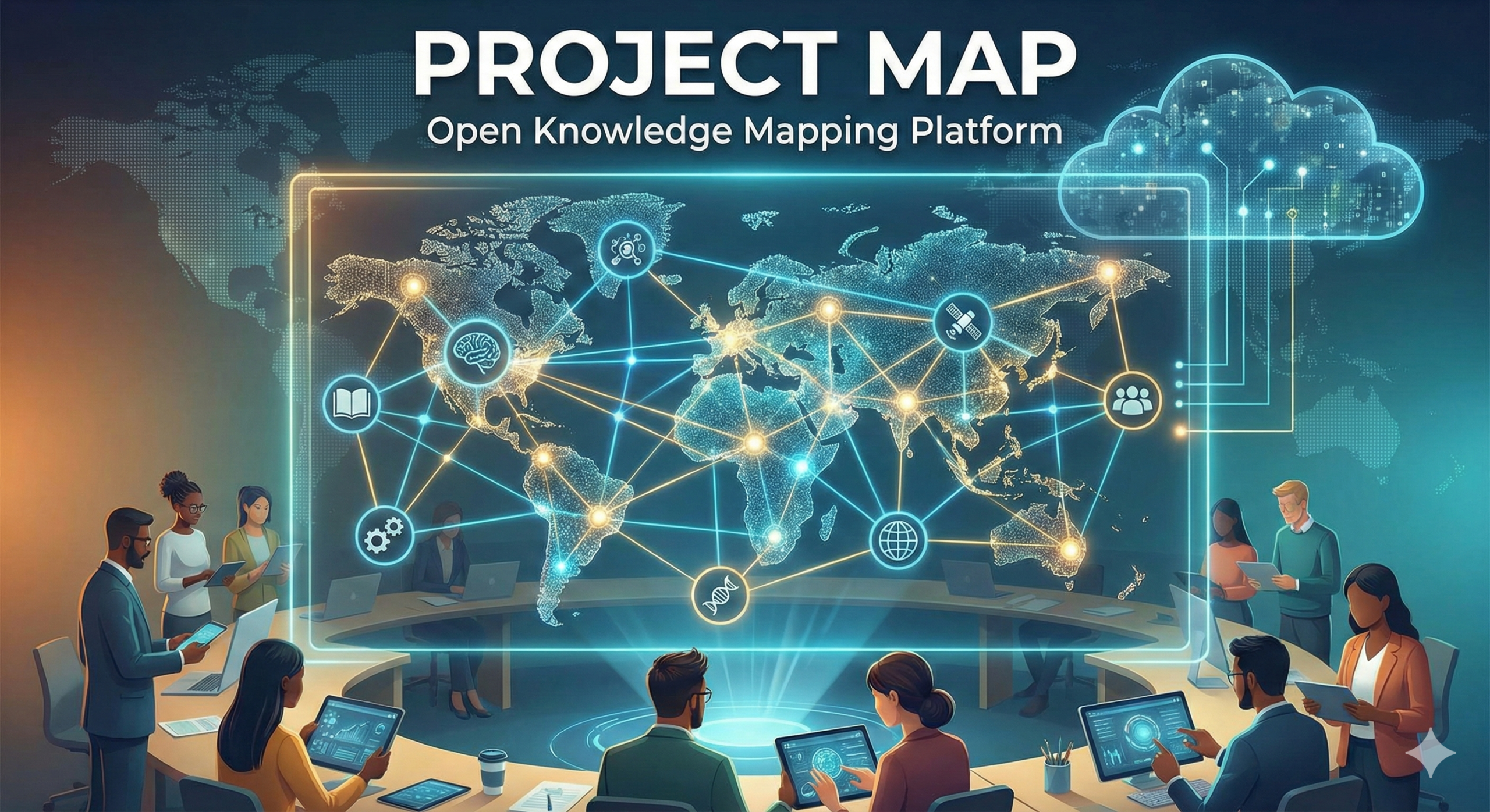 Project Map Sample – Open  Knowledge Mapping Platform.